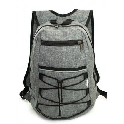 Рюкзак школьный для учащихся средних и старших классов, серый