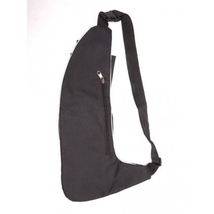 Рюкзак-сумка через плечо (слинг-бэг) мужской, черный, городской, водостойкий 