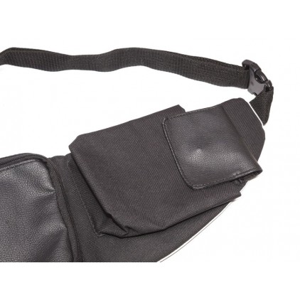 Рюкзак-сумка через плечо (слинг-бэг) мужской, черный, городской, водостойкий 