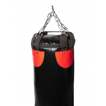 Боксерский мешок 40 кг, высота 130 см, ПВХ, черный