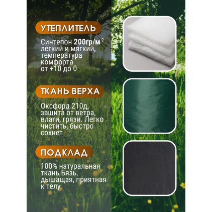 Спальный мешок «Трапеция» 230х85 см, двухслойный (комфорт +5...+10°C)