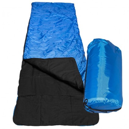 Спальный мешок однослойный  МС100, синий. ПОД ЗАКАЗ